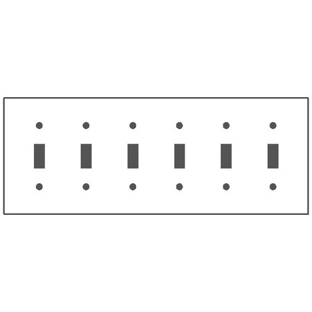 Mulberry Number of Gangs: 6 Cold-Rolled Steel, Painted/Smooth Semi-Gloss Finish, Gray 58076